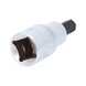 KS TOOLS 1/2 inch hex socket bit socket, short, 8 mm - 1/2 inch bit socket, hexagon socket - 3