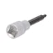 1/2 inch TX socket wrench, medium, T27 - 1/2 inch Torx bit socket - 3