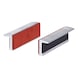 Aluminium vice jaws, rubber coating, 100 mm - Aluminium vice protective jaws with rubber coating - 3
