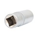 1/2 inch hex socket, long, 17 mm on hanger - 1/2 inch hex socket - 3