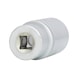 1/2 inch hex socket, long, 30 mm - 1/2 inch hex socket - 3