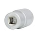 1/2 inch 12-point socket, long, 30 mm on hanger - 1/2 inch 12-point socket - 3