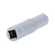 KS TOOLS 1/4 inch hex socket, long, 9/32 inch - 1/4 inch hex socket - 3