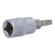 1/4 inch bit socket XZN, M4 on hanger - 1/4 inch bit socket XZN - 3