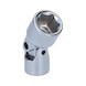 1/4 inch hex socket with joint, 6 mm - 1/4 inch hex socket - 3