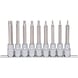 1/2 inch CHROMEplus TX socket bit set, long, 9-piece T20-T60 - CHROMEplus socket wrench (set) - 2