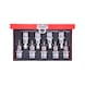 1/2 inch CHROMEplus TX socket bit set, bore, 9-piece TB20-TB60 - CHROMEplus socket wrench (set) - 3