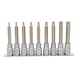 1/2 inch CHROMEplus TX socket bit set, bore, long, 9-piece TB20-TB60 - CHROMEplus socket wrench (set) - 2