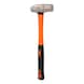 STAINLESS STEEL engineer's hammer with fibreglass handle, 680 g - STAINLESS STEEL locksmith's hammer - 3