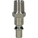 Metal plug nipple, 1/4 inch AG, 44 mm - Plug nipple (compressed air tool accessory) - 2