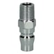 Metal plug nipple, 1/4 inch female thread, Asia - Plug nipple (compressed air tool accessory) - 2