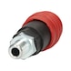 2-stage compressed air safety coupling, 1/4 inch - 2-stage compressed air safety coupling - 3