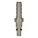 Metal plug nipple with hose nozzle, D: 10 mm, 58 mm - Plug nipple (compressed air tool accessory) - 3