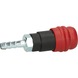 KS TOOLS 2-stage compressed air safety coupling with hose nozzle, 9 mm - 2-stage compressed air safety coupling - 3