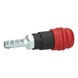 2-stage compressed air safety coupling with hose nozzle, 11 mm - 2-stage compressed air safety coupling - 3