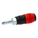 KS TOOLS 3-in-1 universal compressed air safety coupling, 9 mm with hose nozzle - 3-in-1 universal compressed air safety coupling - 3
