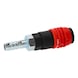 3-in-1 universal compressed air safety coupling, 11 mm with hose nozzle - 3-in-1 universal compressed air safety coupling - 3