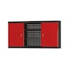 Extension rear wall system for workbenches, with cabinet - Workshop cabinet system - 2