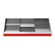 Drawer divider R 36-16 with metal divider for front 200 mm