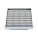 BEDRUNKA HIRTH Schubladeneinteilung R 24-24 mit Metalleinteilung, Front 100 mm f&uuml;r TSM-Schrank