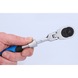 1/4 inch telescopic reversible ratchet with flexible head (175 - 225 mm) - Changeover switch - 2