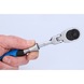 1/4 inch telescopic reversible ratchet with flexible head (175 - 225 mm) - Changeover switch - 3