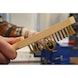 Brass wire brush, 4 rows, 290 mm - Wire brush&nbsp; - 2