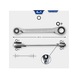4in1, double ratchet ring spanner, 10 x 13, 17 x 19 mm - Double ring spanner set - 2
