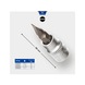 1/4 inch slotted socket, 1.2 x 6.5 mm - Slotted bits - 3