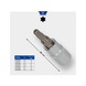 1/4 inch TX socket bit, with end hole, TB10 - 1/4 inch TX bits - 3