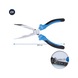 KS TOOLS Flat round nose pliers, bent, 150 mm - Flat round pliers - 3