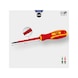 VDE screwdriver, slotted, 3.0 x 75 mm - VDE flat-blade screwdriver - 3