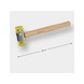 Plastic soft-face hammer D: 40 mm - Soft-face hammer - 2