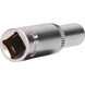 3/8 inch hex socket, long version, 8 mm - 3/8 inch hex socket - 3