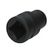 1/2 inch hex power socket 11 mm, short - 1/2 inch power bit socket - 3