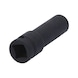 1/2 inch hex power socket, 12 mm, long - 1/2 inch power bit socket - 3
