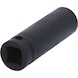 1/2 inch hex power socket, 16 mm, long - 1/2 inch power bit socket - 3