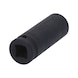 KS TOOLS 1/2 inch hex power socket, 18 mm, long - 1/2 inch power bit socket - 3