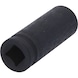 1/2 inch hex power socket, 19 mm, long - 1/2 inch power bit socket - 3