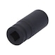 1/2 inch hex power socket, 22 mm, long - 1/2 inch power bit socket - 3