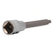 1/2 inch TX socket, 140 mm long, T40 - 1/2 inch TX bits - 3