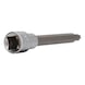 1/2 inch TX socket, 140 mm long, T45 - 1/2 inch TX bits - 3