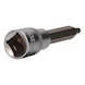 1/2 inch RIBE socket bit, 100 mm long, M5 - 1/2 inch RIBE bit socket - 3