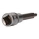 1/2 inch RIBE socket bit, 100 mm long, M6 - 1/2 inch RIBE bit socket - 3