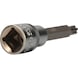 1/2 inch RIBE socket bit, 100 mm long, M8 - 1/2 inch RIBE bit socket - 3