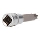KS TOOLS 1/2 inch RIBE socket bit, 100 mm long, M12 - 1/2 inch RIBE bit socket - 3