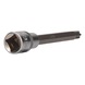 1/2 inch RIBE socket bit, 140 mm long, M10 - 1/2 inch RIBE bit socket - 3