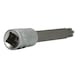 1/2 inch RIBE socket, 140 mm long, M13 - 1/2 inch RIBE bit socket - 3