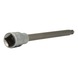 1/2 inch RIBE socket, 200 mm long, M9 - 1/2 inch RIBE bit socket - 3