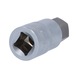 KS TOOLS 1/2 inch hexagon socket bit socket, 55 mm long, 18 mm - Additional socket wrench insert (hexagonal) - 3